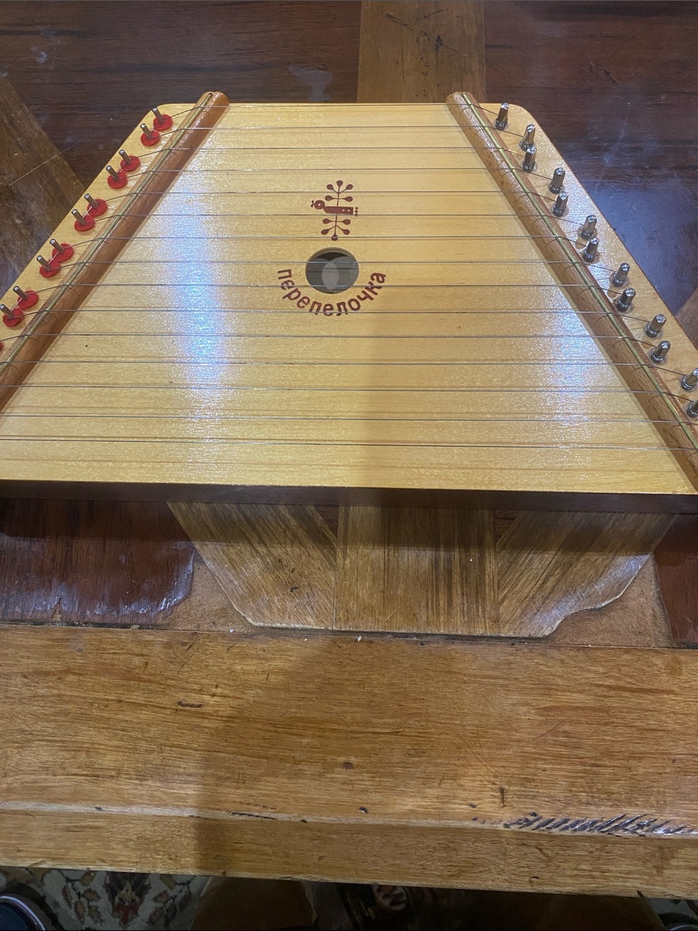 Vintage Music Maker Lap Harp also known as Nepenenoyka produced in USSR